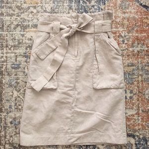 EUC, H&M paper bag waist skirt